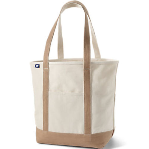 Large 5 Pocket Open Top Canvas Tote Bag | Lands' End