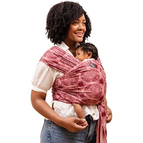 Moby x Petunia Pickle Bottom Wrap Baby Carrier | Evolution | Baby Wrap Carrier for Newborns & Infants | #1 Baby Wrap | Baby Gift | Keeps Baby Safe & Secure | Adjustable for All Body Types | Sunbeam