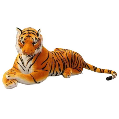 ziertyon Plush Tiger Soft Comfortable Stuffed Animal Yellow Big Tiger Throw Pillow Toy Home Decor