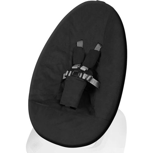 Baby Swing Cover - Compatible with 4moms MamaRoo 5 Launched 2022 - Soft & Breathable Fabric, Machine Washable, Perfect for Baby & Newborn (Cover Only) Black