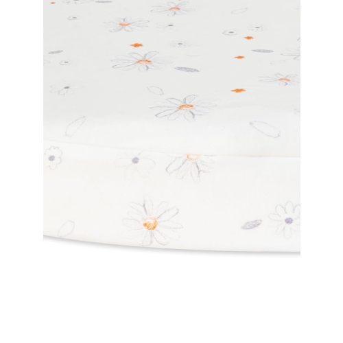 Under The Nile Organic Cotton Bassinet Sheet, Shadow Floral. Size 28" x 18"
