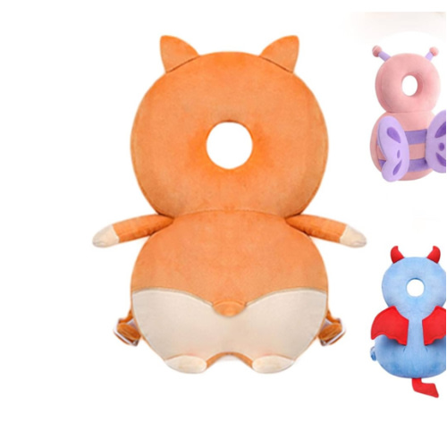 JunNeng Toddler Baby Head Protection Cushion Backpack Wear,Orange Cogri
