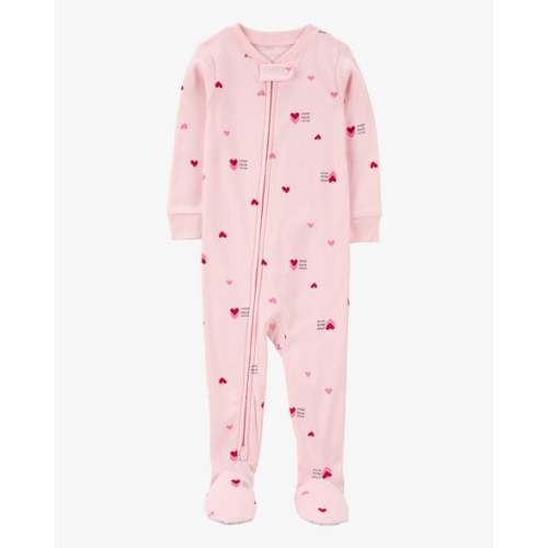 Baby Heart Print Valentine's Day Cotton 1-Piece Pajamas - Carter's | Carter's