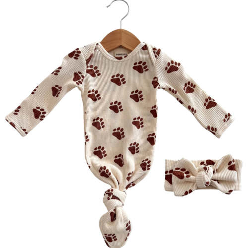 Waffle knot paw print