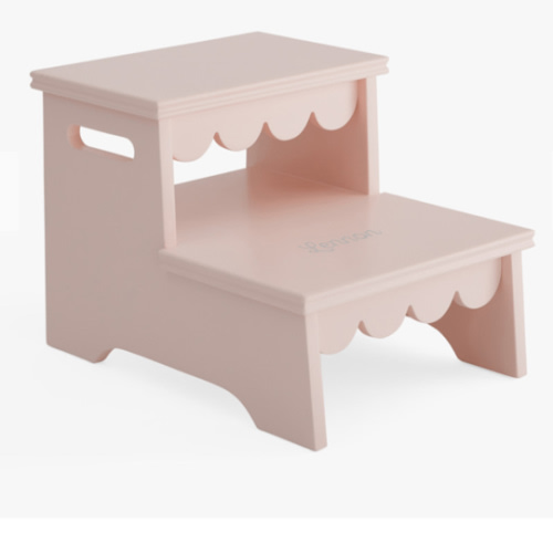 Scallop Double Step Stool