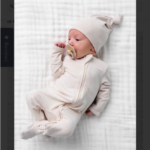 Cove Ribbed Zipper Footies