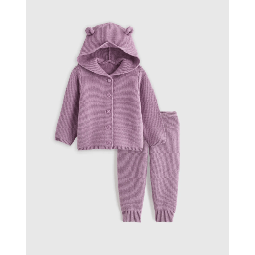 100% Organic Cotton Sweater Set - Baby Girl