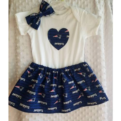 Patriots Baby Girl Clothing Set