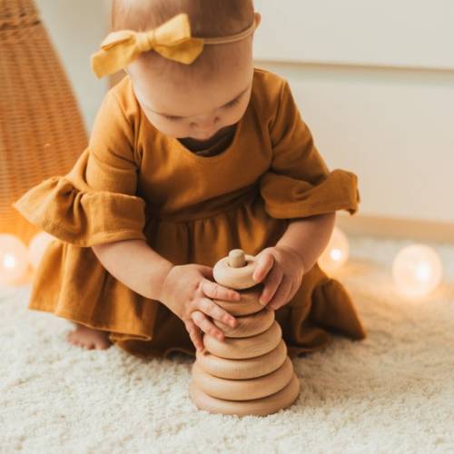 Wooden Stacking Pyramid Circle Toy Easter Gifts for Toddlers - Etsy