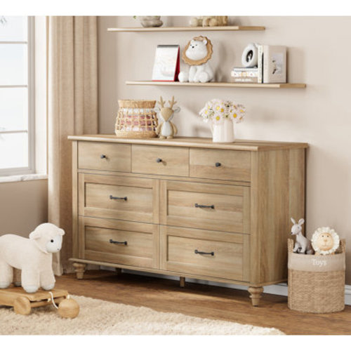 Charlton Home® Scarlett Kids Dresser With 7 Drawers, Bedroom Dresser For Kids Room, Entryway | Wayfair