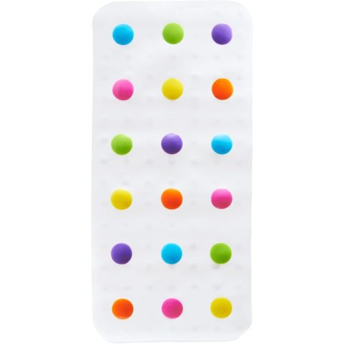 Munchkin® Dots™ Bath Mat for Kids, Multicolored, 30.5x14.25 Inch