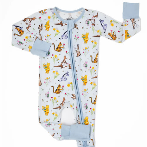 Winnie-the-Pooh in Bloom Bamboo Zippered Sleeper