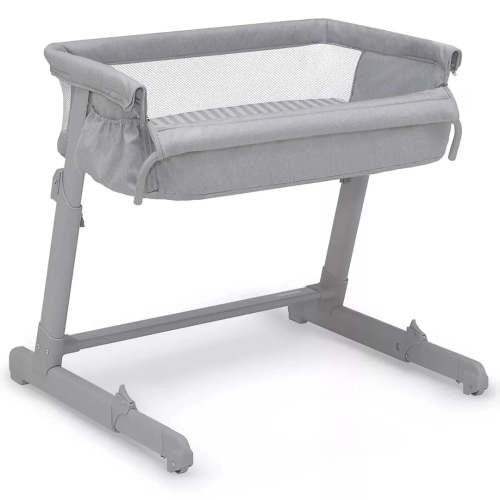 Whisper Bedside Bassinet Sleeper - Gray Stripes