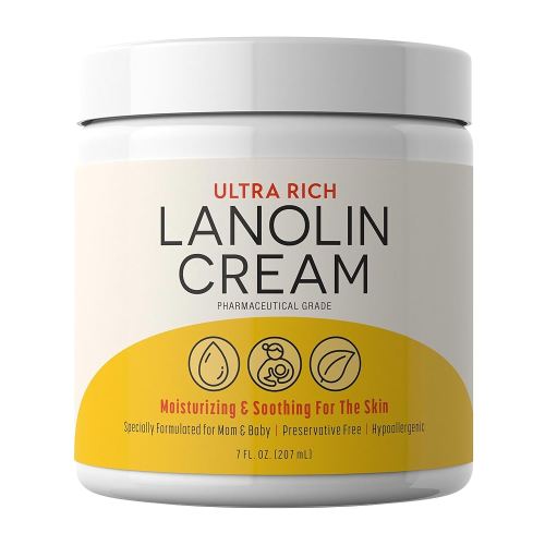 Sundance Lanolin Cream | 7 Fluid Ounces | Ultra Rich Pharmaceutical Grade | Hypoallergenic Supplement