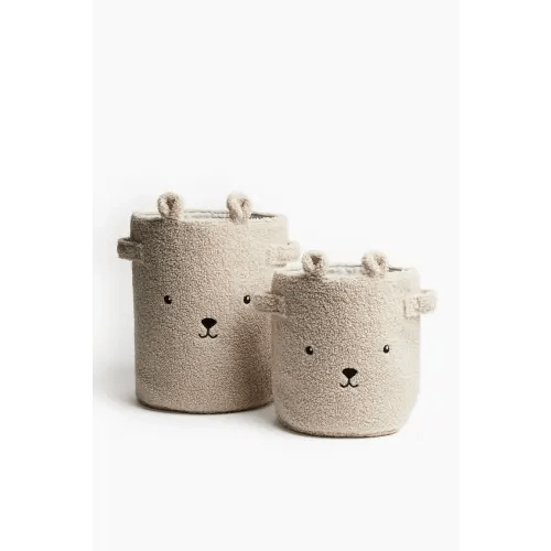 Teddy Fleece Storage Basket