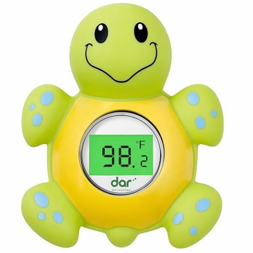 Baby Bath Thermometer for Tub,Floating Digital Water Temperature Thermometer with Instant Accurate Reading,3-Color Safety Light,Auto On/Off for Newborn,Infant & Toddler