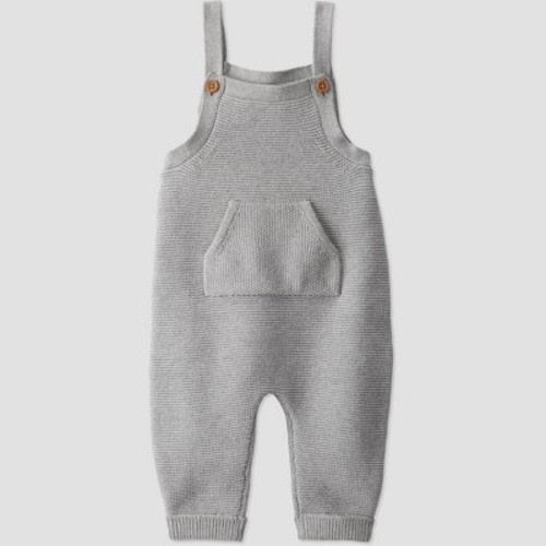 Little Planet by Carter's Organic️ Baby Sweater Knit Pull-On Pants - Gray/Pink 6M