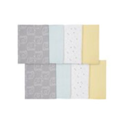 Gerber Baby Boy or Girl Gender Neutral Flannel Burp Cloths, 8-Pack
