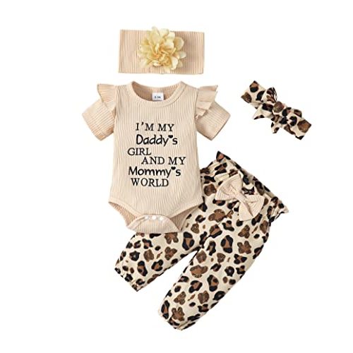 SUNNY PIGGY Newborn Infant Baby Girl Clothes Ruffle Romper Toddler Girl Floral Cotton Pant Sets Girls Clothing Outfit