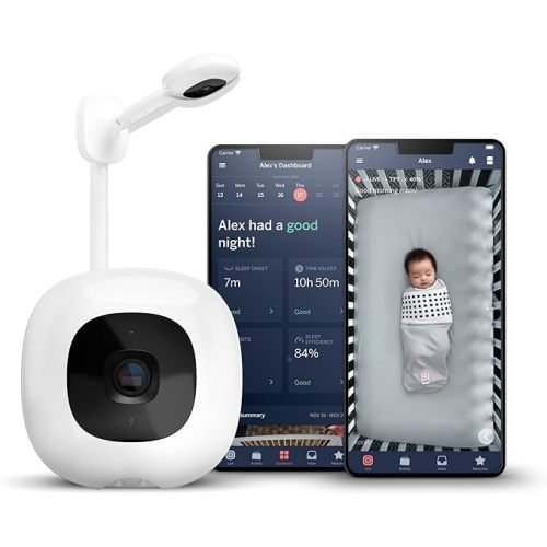 Nanit Pro Smart Baby Monitor & Wall Mount - White - Pro Camera & Wall Mount