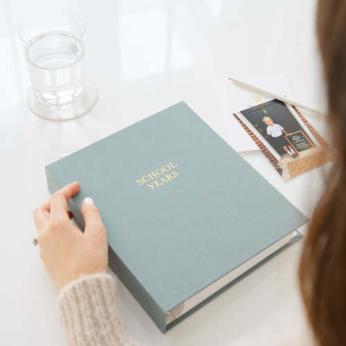 Baby Milestone Book, Chambray | Sugar Paper