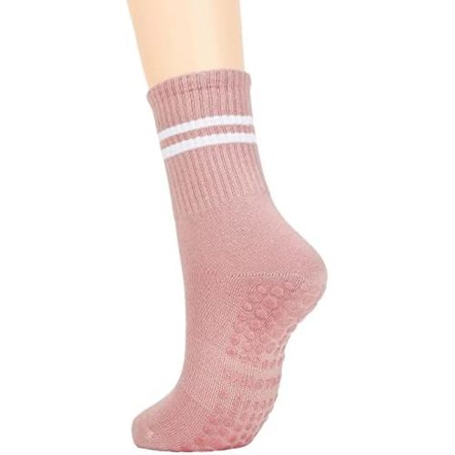 American Trends Pilates Socks with Grips for Women Yoga & Barre - Non Slip