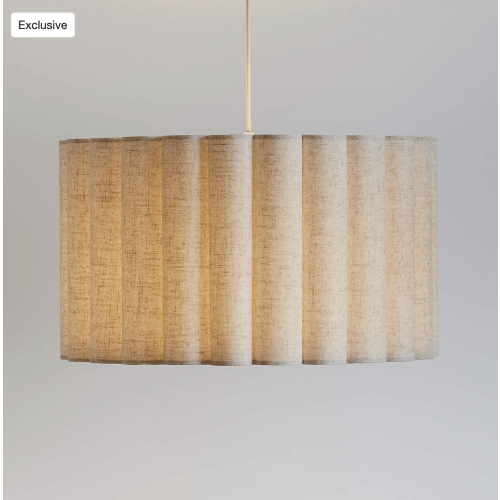 Emme Pleated Linen 23" Kids Pendant Ceiling Light