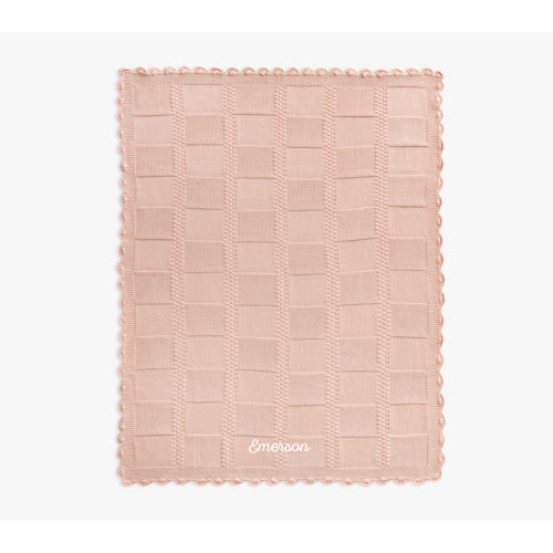 Patchwork Organic Cotton Knit Baby Blanket
