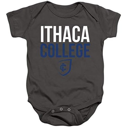 Ithaca College Official Stacked Unisex Infant Snap Suit for Baby