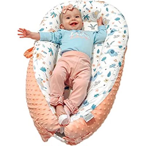 Hiseeme Baby Lounger - Baby Nest, Premium Breathable Natural