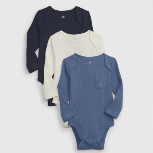Baby First Favorites Rib Bodysuit (3-Pack)