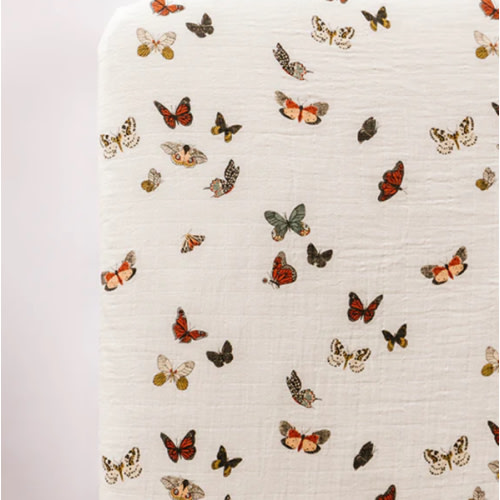 Butterfly Migration Crib Sheet