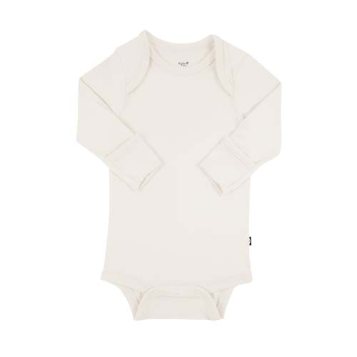 Kyte Baby Long Sleeve Bodysuit - Oat, 0-3 Monhts