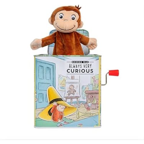 KIDS PREFERRED Curious George Jack-in-The-Box - Musical Toy for Babies