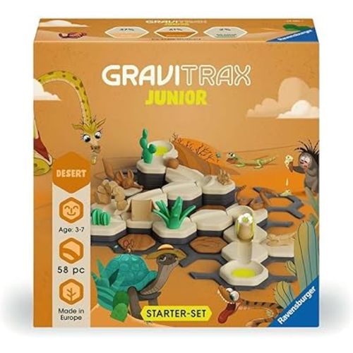 Ravensburger GraviTrax Junior Starter Set - Desert | Expandable Marble Run | Boost Motor Skills & Creativity | Ages 3+