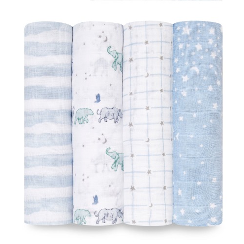 Rising Star Cotton Muslin Swaddles 4pk | aden + anais