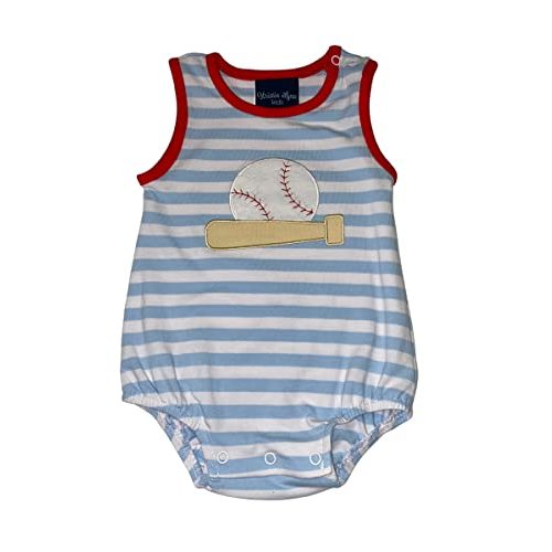 KRISTIN LYNN KIDS Baby Boy Applique Bubble – Luxury Comfort, 100% Cotton, Boutique Quality