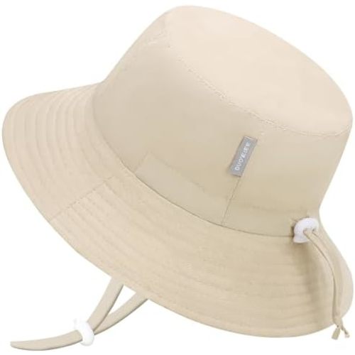 UPF 50+ Baby Sun hat Baby Bucket hat with Strings Summer Sun Protection Infant Sun hat for Kids