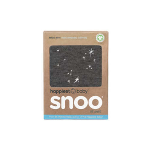 100% Organic Baby Bassinet Sheets for SNOO – "Graphite Galaxy"