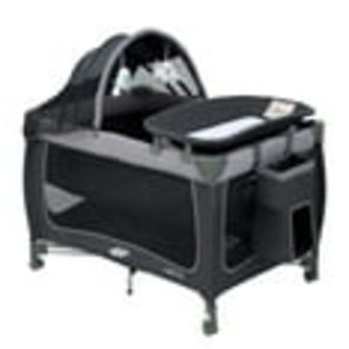Pamo Babe Baby Playard, Magic Fold 1 Step Portable Playpen Changing Table for Newborn, Four-Panels