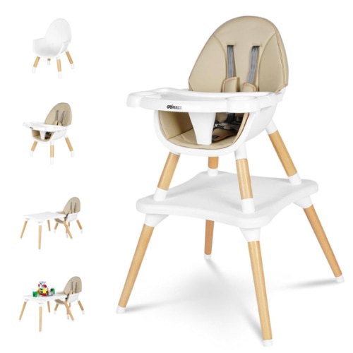 Gofirst 6 in 1 Baby High Chair in Beige