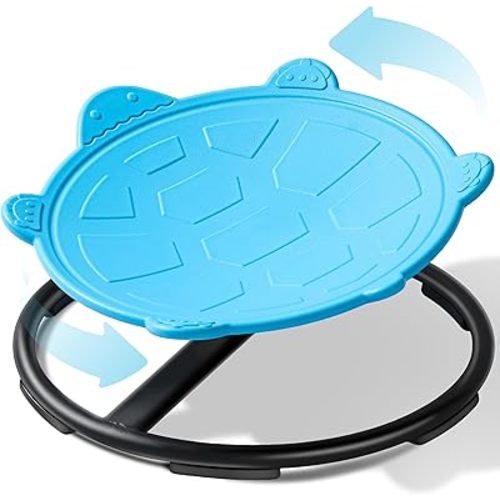 Turtle Spinning Chair for Autistic Kids – Sensory Spinning Toy, Spin Chair for Kids Autism, Sensory Swivel Seat for Balance, Coordination, Focus & ADHD Support, Autism Sensory Products (Blue)