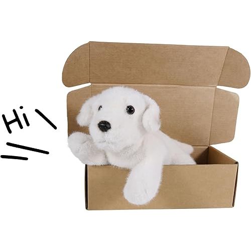 Ice King Bear Labrador Puppy Stuffed Animal Little Lab Plush Toy 8 Inches Length