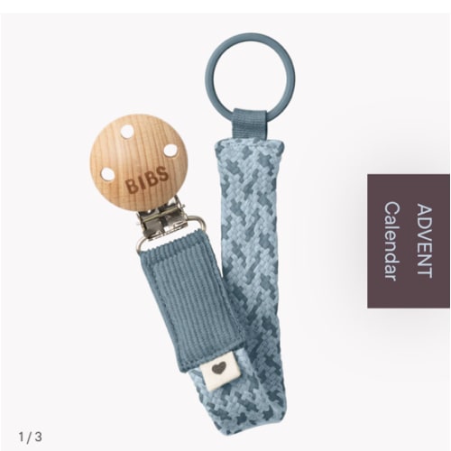 Pacifier Clip - Petrol/Baby Blue