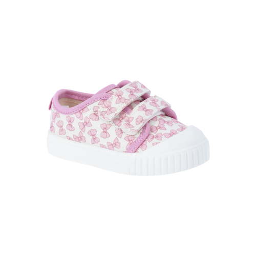 Wonder Nation Baby Girls Two Strap Bump Toe Sneakers