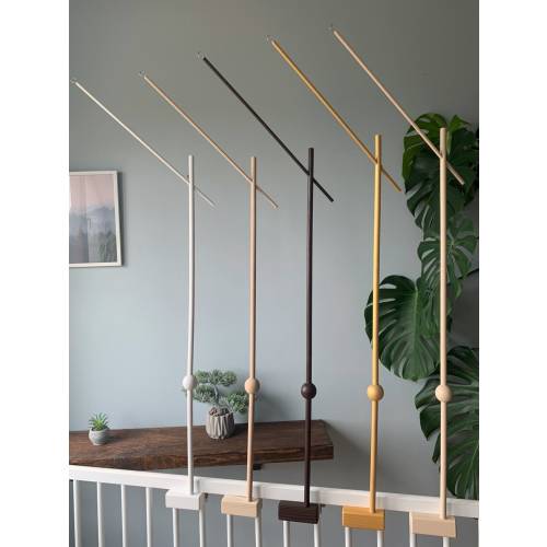 Baby mobile holder, Baby mobile arm,  Wooden baby mobile stand, crib baby mobile attachment, nursery mobile stand