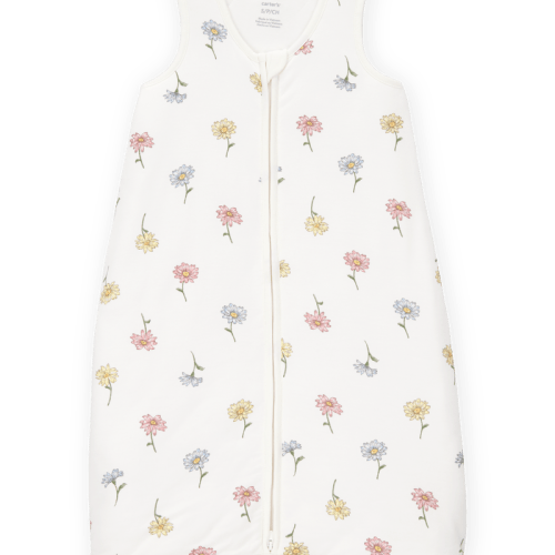 Ivory Baby 2-Way Zip Floral PurelySoft Wearable Blanket - Ivory | Carter’s Oshkosh Canada