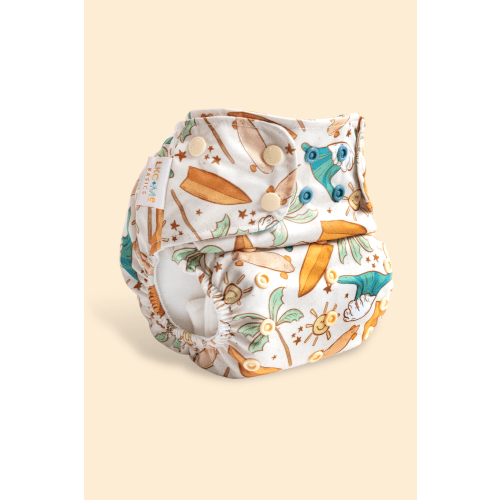 LKC+Me One-Size Pocket Cloth Diaper with Athletic Wicking Jersey - AWJ - Slater