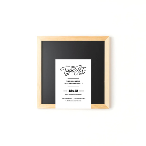 12x12 Black Chalkboard Magnetic Slate