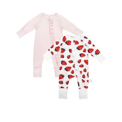 Bow Dream Baby Girl Romper Jumpsuit Bamboo Rayon Baby Clothes Boys & 2 Way Zipper Outfit Baby Clothes for Girls